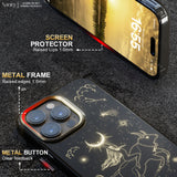 Naciey Zodiac Sign Phone Case, Taurus Phone Case for iPhone 14 Pro Max, Using High-Quality TPU Material, Metal Buttons and Camera Frame, Oil-Repellent and Fingerprint-Proof, Ideal for those who pursue fashion and functionality.