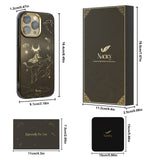 Naciey Zodiac Sign Phone Case, Taurus Phone Case for iPhone 14 Pro Max, Using High-Quality TPU Material, Metal Buttons and Camera Frame, Oil-Repellent and Fingerprint-Proof, Ideal for those who pursue fashion and functionality.