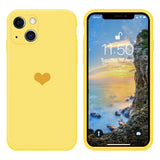 Candy Color Liquid Silicone iPhone Case Lemon Yellow