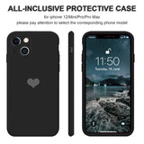 Ins Jane Simple Soft Silicone iPhone Case Black